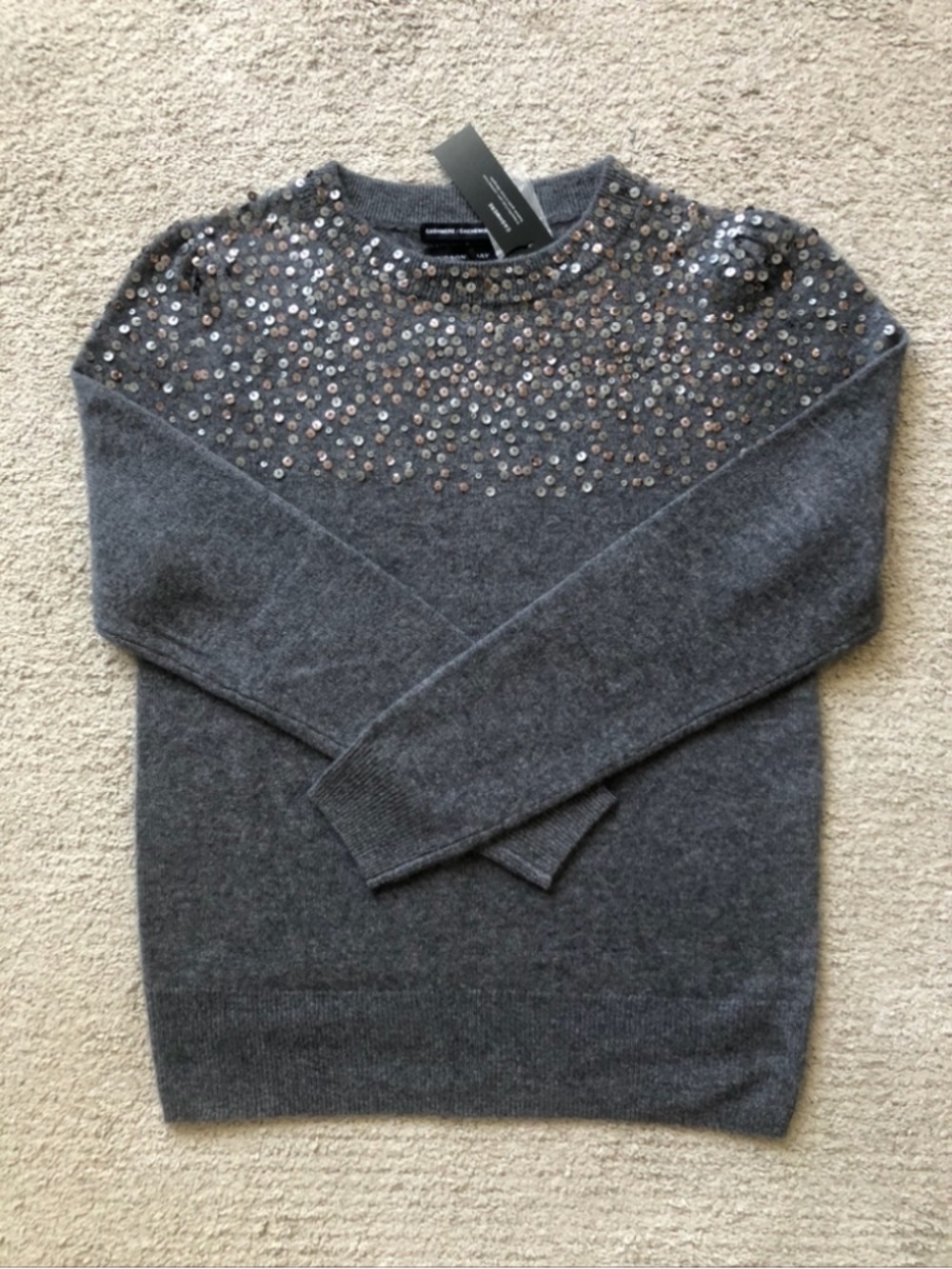 Hudson’s Bay Cashmere crewneck Sweater.NWT.
